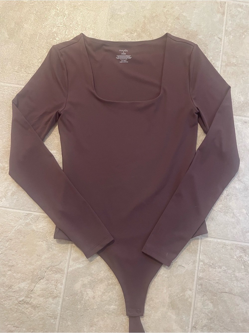 NUUDS Chocolate brown body suit